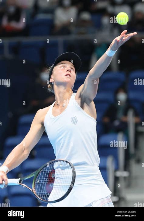 Tokyo Japan 22nd Sep 2022 Liudmila Samsonova Of Russia Tosses The