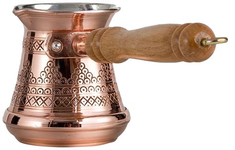 Thickest Solid Copper Turkish Greek Arabic Coffee Pot Stovetop Coffee