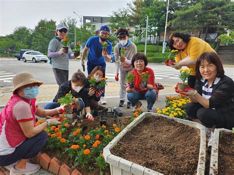 행사앨범 가로수지킴이통장협의회 여름 초화 식재 내용 남동구청 행정복지센터논현2동우리동소식