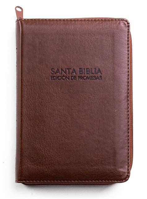 Santa Biblia De Promesas Reina Valera Compacta Piel Especial