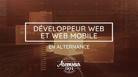 Parcours D Veloppeur Web Et Web Mobile En Alternance Youtube