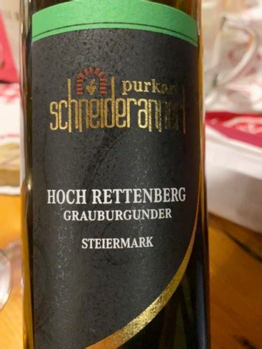 Purkart Schneiderannerl Hoch Rettenberg Grauburgunder Vivino Us