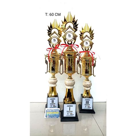 Jual Piala Lomba Set Marmer Trophy Custom Juara Tinggi Cm