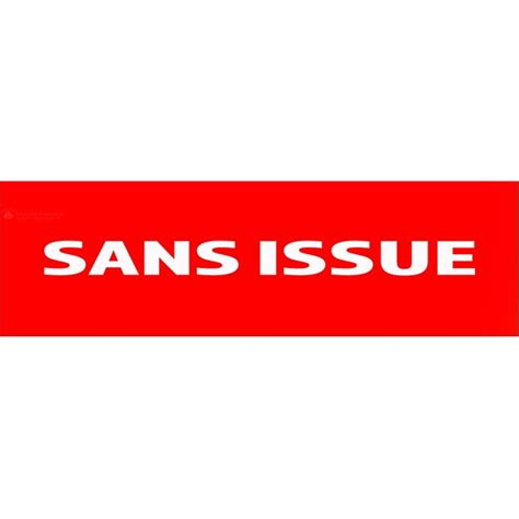 Panneau Sans Issue 200mm X 60mm