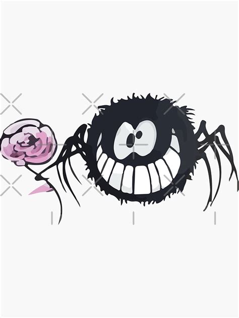 Cute Spider Sticker By Tedlab Redbubble