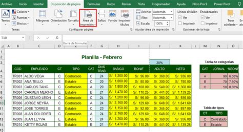 CÓMO CONFIGURAR EL ÁREA DE IMPRESIÓN EN EXCEL Excel Contable