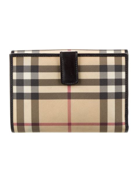 Burberry London Canvas Striped Bifold Wallet Gem