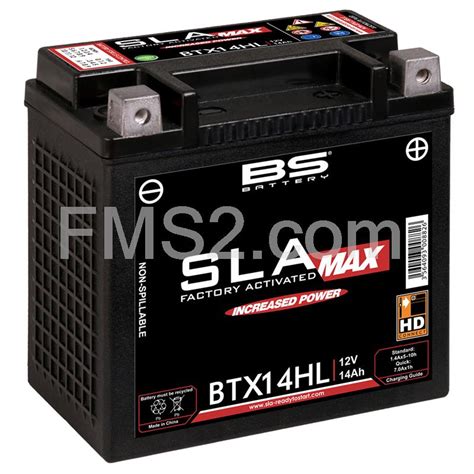 246650485 Batteria BS Modello SLA MAX BTX14HL Potenziata Per Maxi Moto