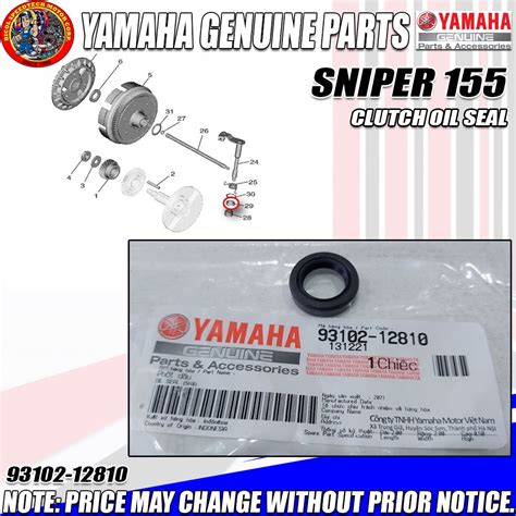 Sniper Clutch Oil Seal Ygp Genuine Shopee