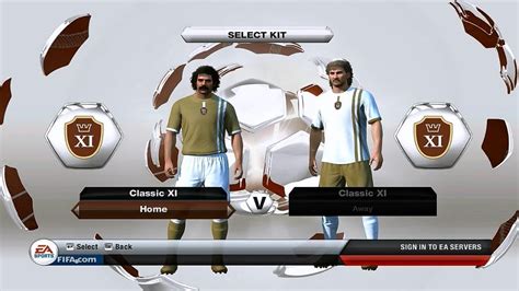 Fifa 13 Gameplay Classic Xi Vs Classic Xi Exciting Finish Youtube