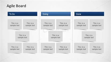 3d Agile Scrum Powerpoint Diagram Board With Post It Slidemodel