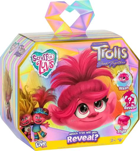 Little Live Pets Scruff A Luvs Trolls Band Together Plush Surprise 1 ...