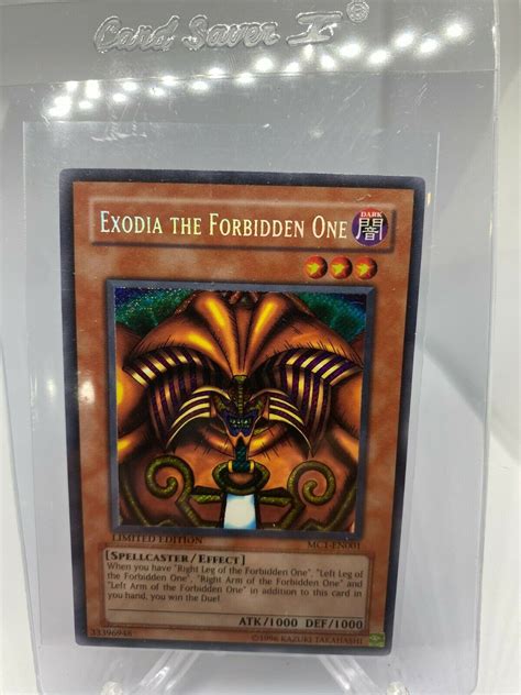 Mavin Yugioh Exodia The Forbidden One Mc En Secret Rare Limited