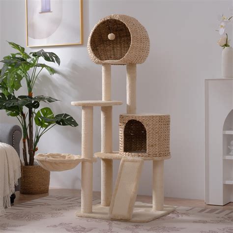 Pefilos 61 Cat Tree Tower For Indoor Cats Multi Level Cat Condo