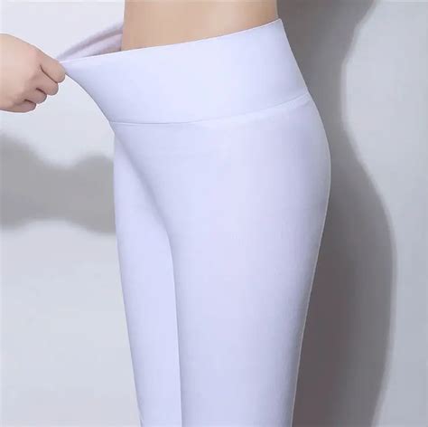 Plus Size 6xl 5xl New Spring Candy Color Heigh Waist Pencil Pants Women