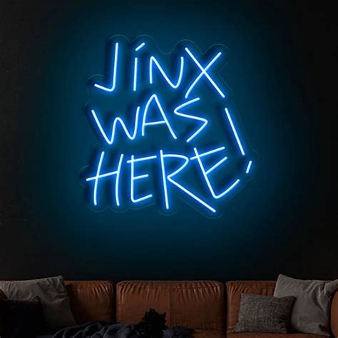 Jinx Was Here Arcane Neon Sign Liuyang Lamps Neon Signs Wedding