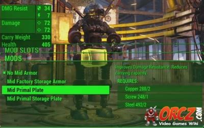 Fallout Mid Primal Plate Orcz The Video Games Wiki