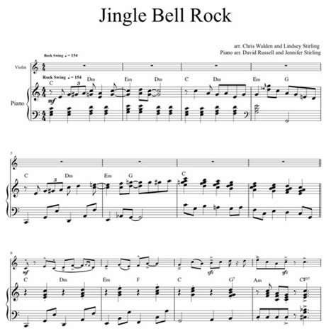 Jingle Bell Rock Sheet Music Violin