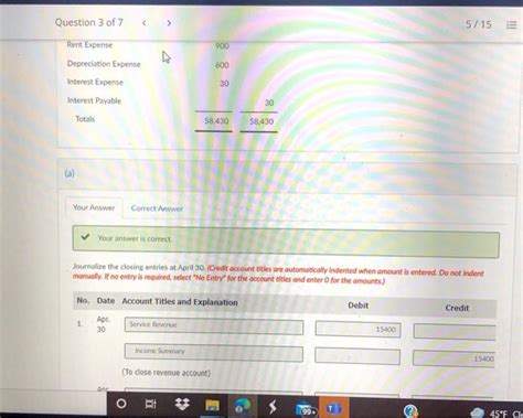 Solved Current Attempt In Progress The Adjusted Trial Chegg