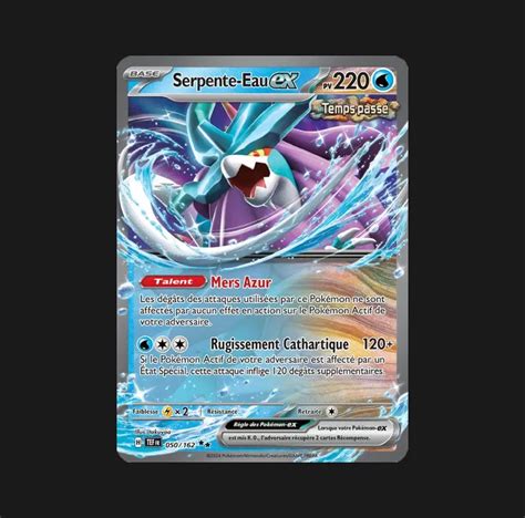 Serpente Eau ex 050 162 Forces Temporelles JCC Pokémon