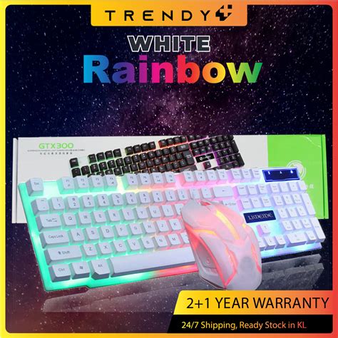 LIMEIDE GTX300 RGB 104Keys Gaming Keyboard Mouse Set Combo Limeide