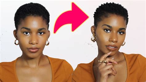 Wash N Go Routine On Short 4c Hair Using Curl Sponge Youtube