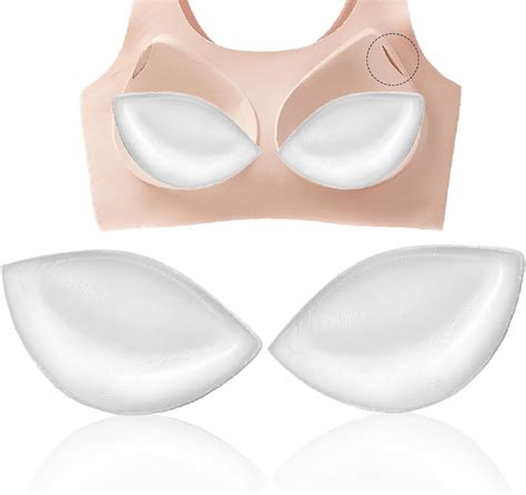 POMAMZ Silicone Bra Pads Inserts Bikini Push Up Pads Removable Fake