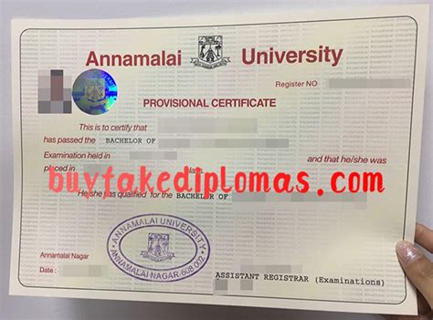 Fake Annamalai University Certificate Buy Fake Diplomas High School