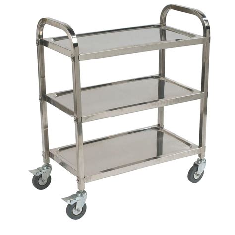 Carlisle 400 Knockdown Stainless Steel Utility Cart Uc4031529 The