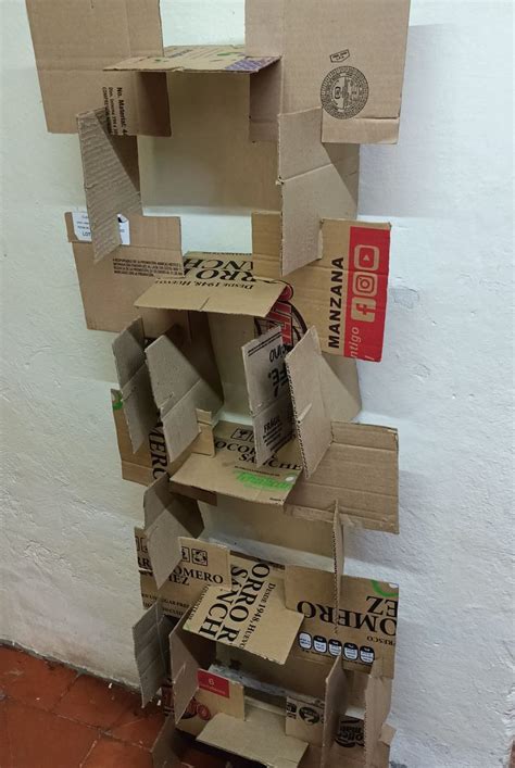 Several Cardboard Boxes Stacked On Top Of Each Other