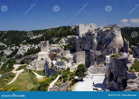 Castle of Les Baux De Provence, France Stock Image - Image of alpilles ...