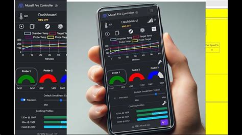 Iot Comparing Cooking Profiles Sections In The Muxall Pro Bbq