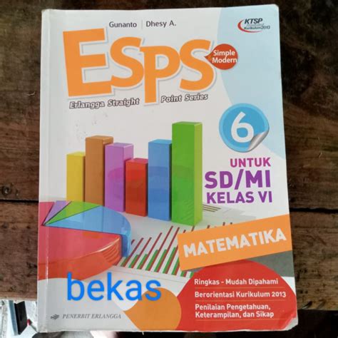 Jual Buku ESPS MATEMATIKA Untuk SD MI Kelas VI 6 Kurikulum Berpotensi