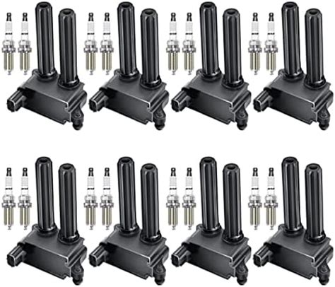 Amazon MAS Set Of 8 Ignition Coils Pack 16Pcs Iridium Spark Plugs