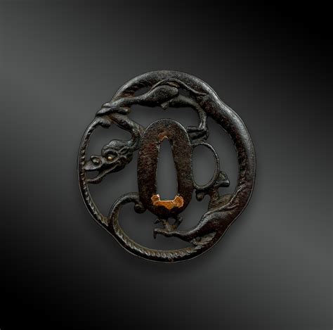 TSUBA Mokko Gata garde de katana Japon Période Edo 1603 1868