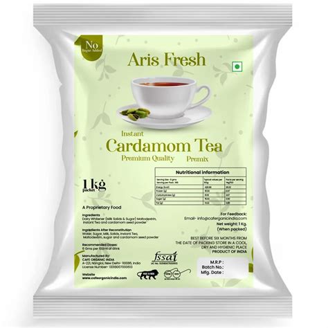 Aris Fresh Instant Cardamom Tea Premix NO ADDED SUGAR 1 Kg At Rs