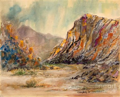 Colorful Rock Formation Painting By Anthony Coulson Fine Art America