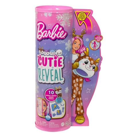 Papusa Barbie Cutie Reveal Caprioara Cu 10 Surprize Noriel