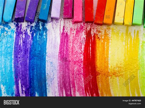 Colorful Chalk Pastels Image And Photo Free Trial Bigstock