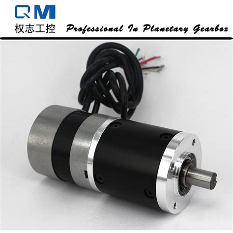 Gear Dc Motor Planetary Reduction Gearbox Ratio 50 1 Nema 23 60w Bldc Motor 24v Gear Brushless