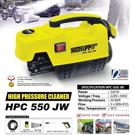 Jual MESIN STEAM CUCI MOBIL MOTOR JET CLEANER Merk Multipro HPC 550 JW