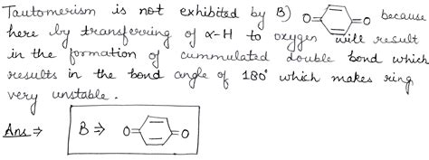 Tautomerism is not exhibited by