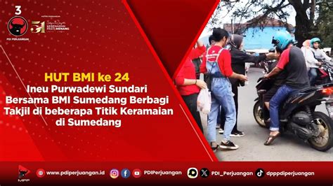 Hut Bmi Ke Ineu Purwadewi Sundari Bersama Bmi Sumedang Berbagi