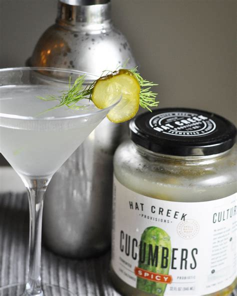 Spicy Pickle Martini Recipe | Couple in the Kitchen