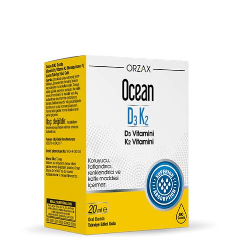 Orzax Ocean D3K2 20 ml Damla – Eczago