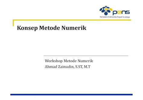 Pdf Konsep Metode Numerik Pdf Dokumen Tips