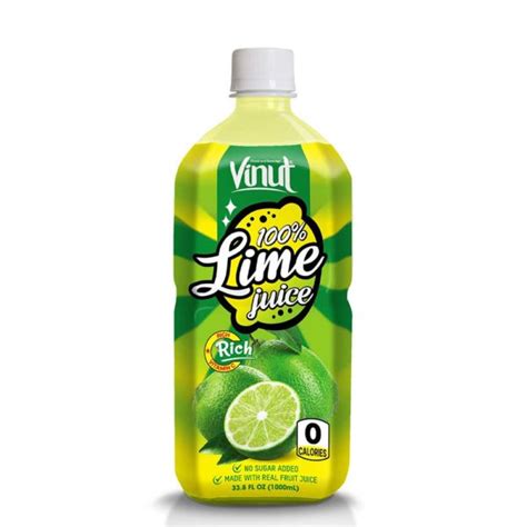 Refreshing 100 Vinut Lime Juice Drink No Sugar Zero Calories