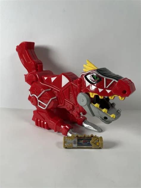 Power Rangers Deluxe Dino Super Charge Red T Rex Morpher Gun Charger