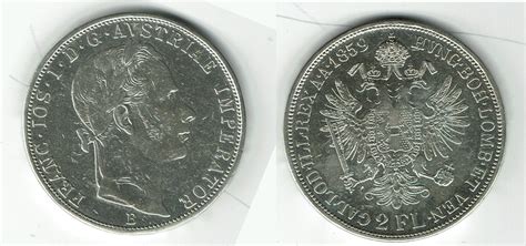 Sterreich Gulden Florin Franz Joseph I Doppelgulden B