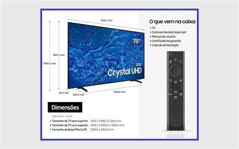 Ficha T Cnica Do Smart Tv Samsung Crystal Uhd Un Bu